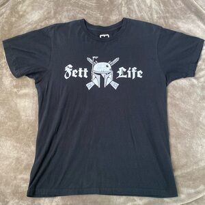 Medium Black “Fett Life” t-shirt